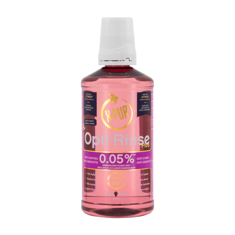 X-PUR Opti-Rinse Plus — 0.05% NaF 500 mL — Grape - Oral Science Boutique