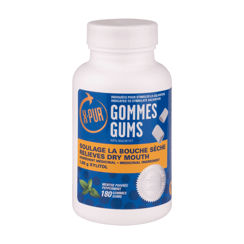 X-PUR Gums 100% Xylitol (Peppermint - Large bottles) - Oral Science Boutique
