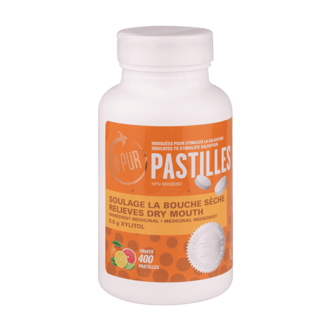 X-PUR Pastilles 100% Xylitol (Fruit - Large bottles) - Oral Science Boutique