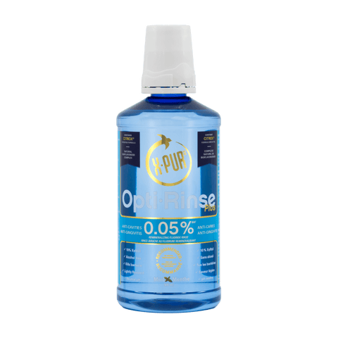 X-PUR Opti-Rinse Plus — 0.05% NaF 500 mL — Mint - Oral Science Boutique