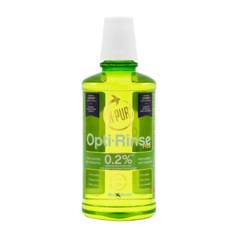 X-PUR Opti-Rinse Plus — 0.2% NaF 1 L — Mint - Oral Science Boutique