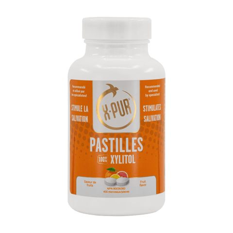 X-PUR Pastilles 100% Xylitol (Fruit - Large bottles) - Oral Science Boutique